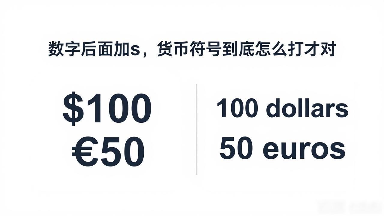 currency singular plural rules_dollars euros pounds plural form_数字后货币加s