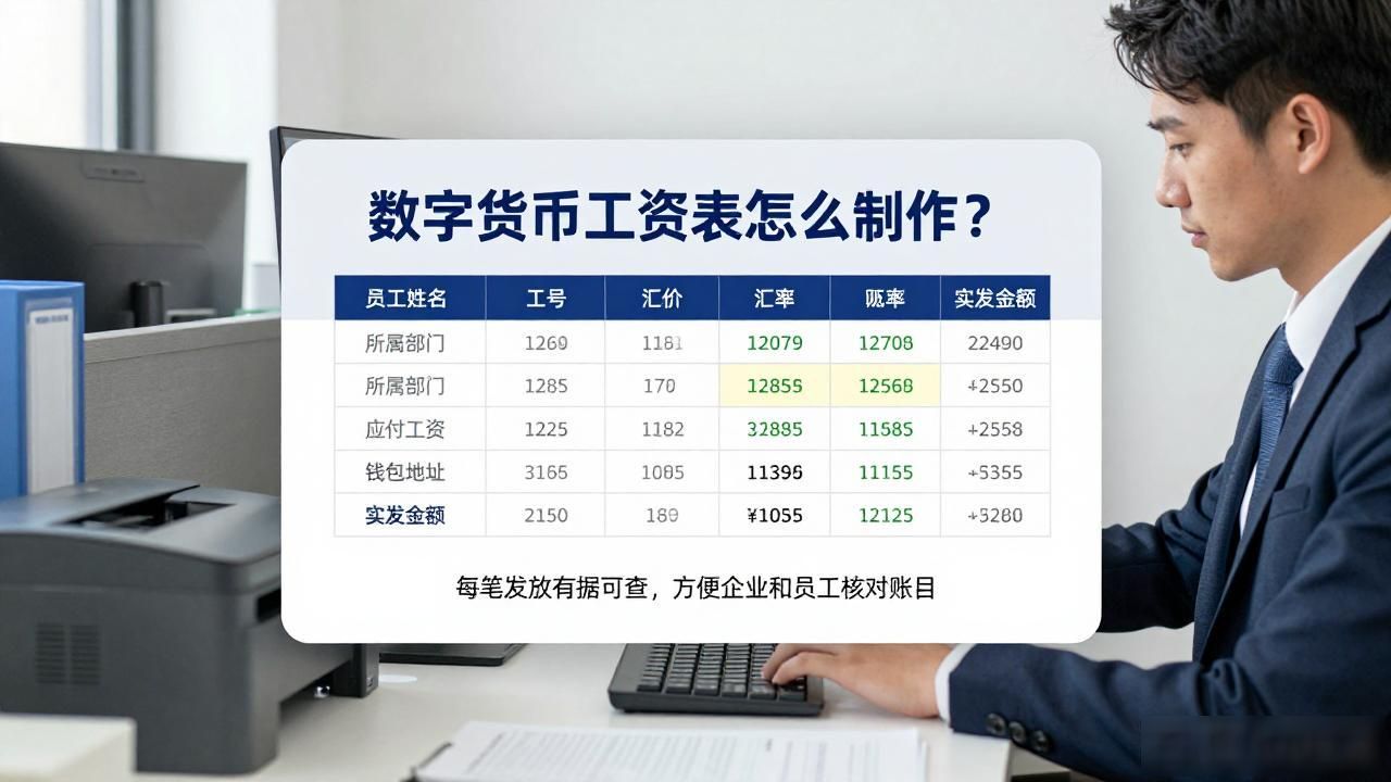 数字货币工资表_如何制作数字货币工资表 数字货币工资表核心字段 数字货币工资表合规税务要求