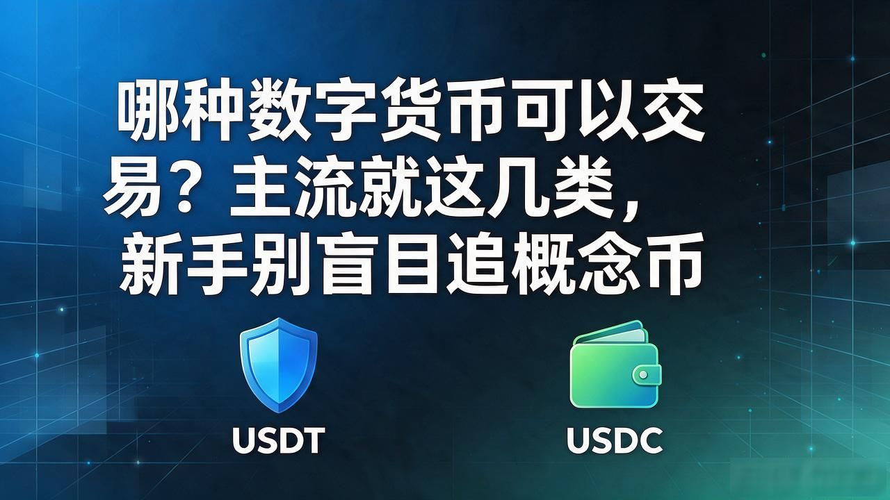 数字货币交易核心品种推荐_BTC ETH稳定币选择指南_哪种数字货币可以交易