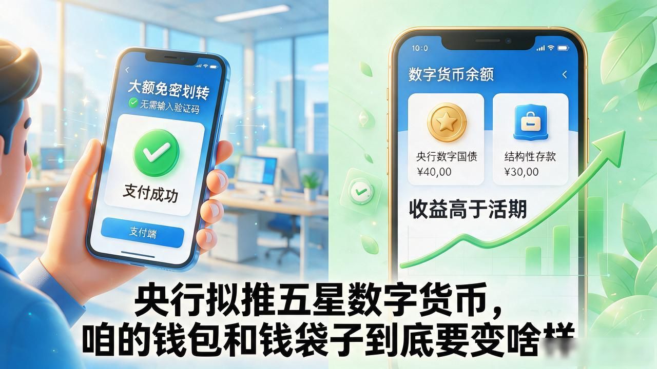 央行数字货币五星版本_央行拟发五星数字货币_大额结算跨行转账跨境支付