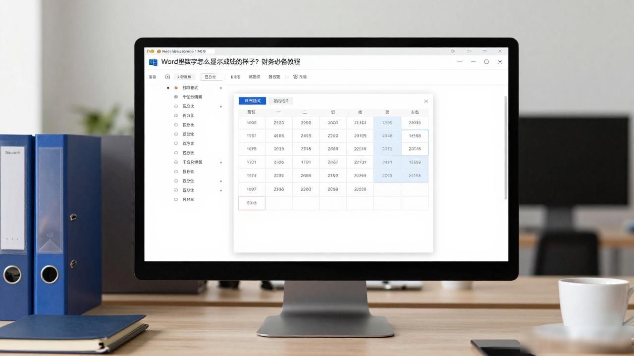 word如何设置货币数字格式_Word设置货币格式_Word快速添加人民币符号