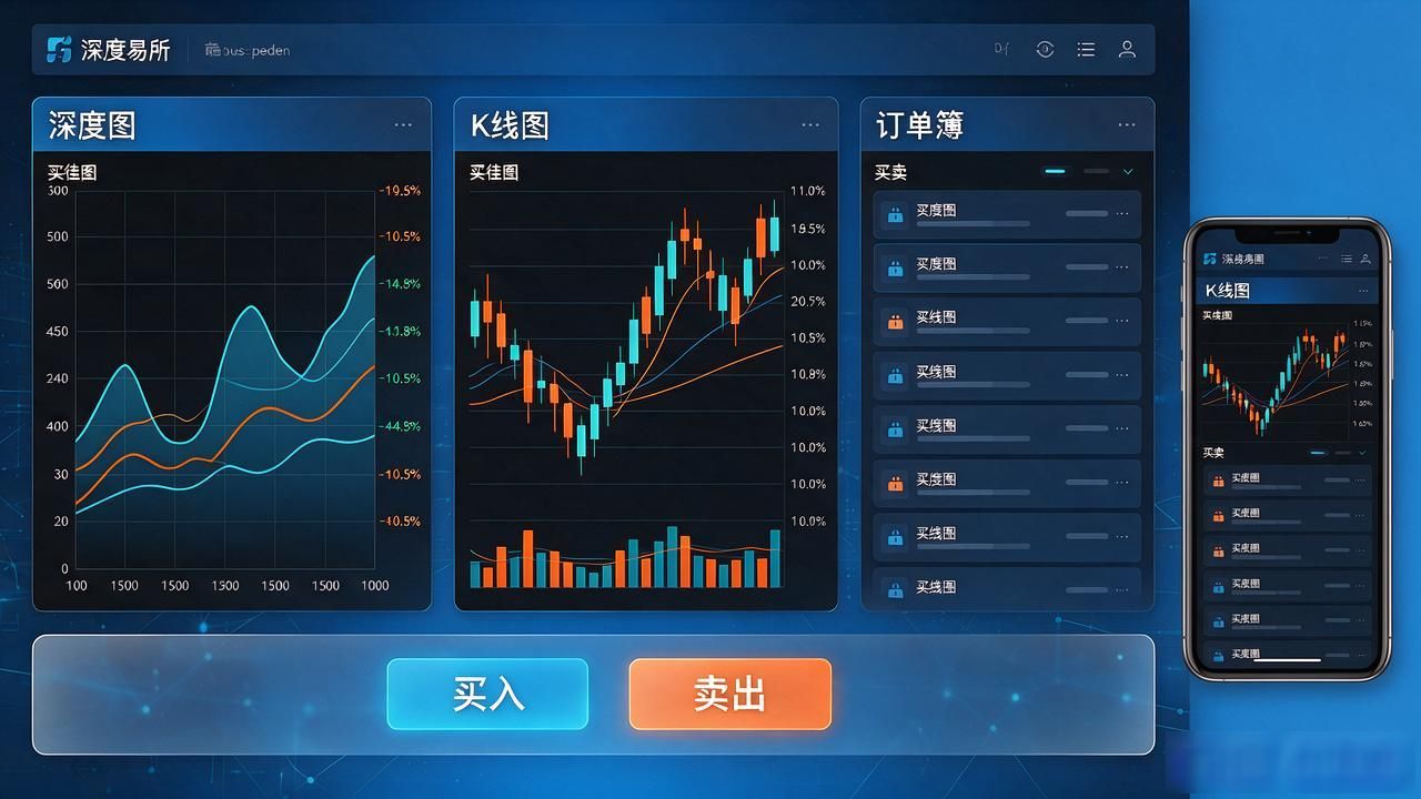 数字货币交易所前端面板css_数字货币交易所前端面板设计_实时数据展示CSS布局