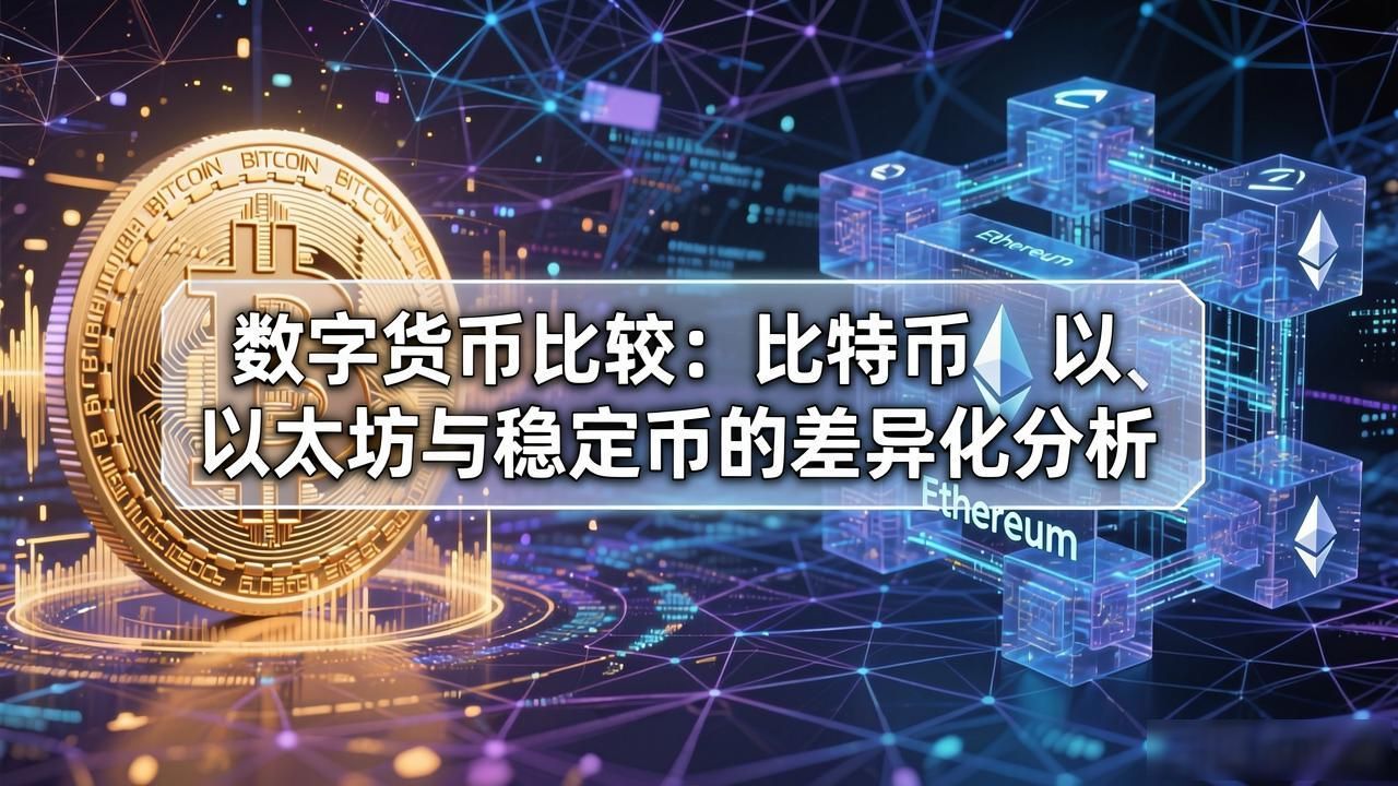 数字货币的比较_主流数字货币核心差异解析_比特币以太坊价值逻辑对比